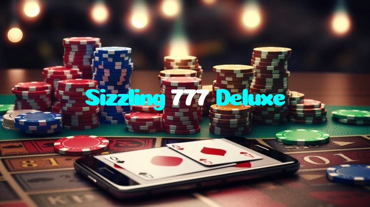 Sizzling 777 Deluxe casino presented on mobile device in Pakistan with slots and live games